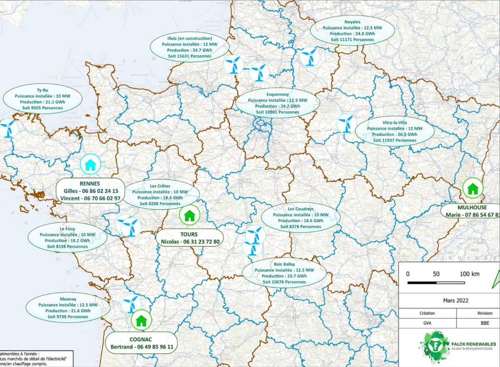 Renantis: carte de France